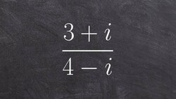 Algebra 2 Math tutorial for how to simplify the quotient by dividing complex numbers using conjugate Instructional Video