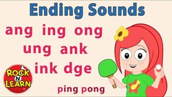 Ending Sounds: ANG, ING, ONG, UNG, ANK, INK, DGE Instructional Video