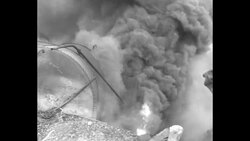 Freight train wreckage after crash near Clinton, MA, in 1932 News Clip