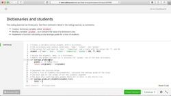 REST APIs with Flask and Python - Solution to Coding Exercise: Dictionaries and Students Instructional Video