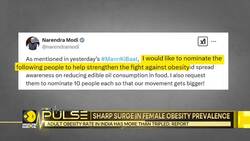 Indian prime minister stresses upon urgent need to tackle obesity News Clip