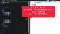 HTML CSS and JavaScript for Beginners - A Web Design Course - HTML Lists Instructional Video