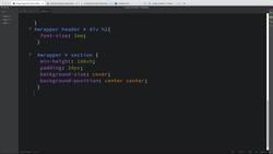 Modern Web Design with HTML5, CSS3, and JavaScript - Creating a Home Section Using Cascading Style Sheets (CSS) Instructional Video