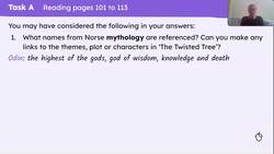 Exploring the use of mythology in 'The Twisted Tree' Instructional Video