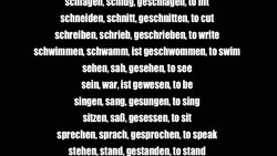 3 Principal Parts of German Verbs Auto-tuned - Deutsch lernen Instructional Video