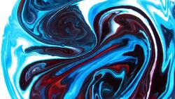 Abstract Colorful Mixing Oil And Paint Blasting Background Texture Stock Footage