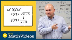 What is the domain of the product of a square root and reciprocal function Instructional Video
