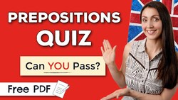 Can YOU get a perfect score? English Grammar Test - Prepositions Instructional Video