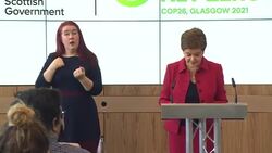 Nicola Sturgeon speech ahead of COP 26 News Clip