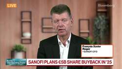 Sanofi CFO on Share Buyback, R&D, Trump Administration News Clip