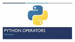 The Complete Python Course - What Are Operators? Instructional Video