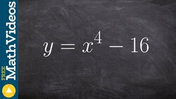 Learn How to Write the Linear Factorization and Zeros of a Polynomial to the Fourth Power Instructional Video