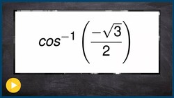 Evaluate inverse trig functions without a calculator Instructional Video