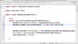Spring Framework Master Class - Java Spring the Modern Way - Step 3-Your First Mock with Mockito Instructional Video