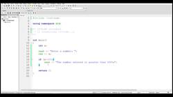 Fundamentals of Object-Oriented Programming - C++ - Flow Control - IF ELSE Instructional Video