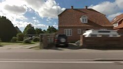 Denmark XIV synched series left side driving studio process plate background Stock Footage