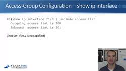 Cisco CCNA 200-301: The Complete Guide to Getting Certified - ACL Operations Instructional Video