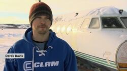 #TheMoment an old airplane was transformed into an ice fishing shack News Clip