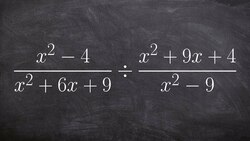 Simplifying the quotient of two rational expression by factoring Instructional Video