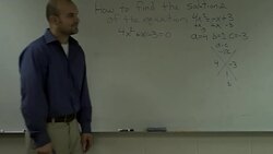 How to find the solutions of an quadratic equation - Free Math Help Instructional Video