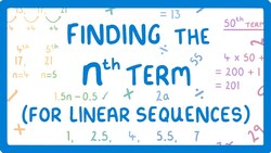 GCSE Maths - How to Write Expressions for the nth term of Arithmetic Sequences #55 Instructional Video
