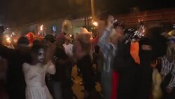 CLEAN : Ghosts devils take to streets of Nicaragua on night of Los Aguizotes News Clip