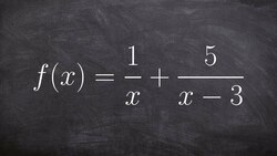 How to determine the domain of addition of two rational functions Instructional Video