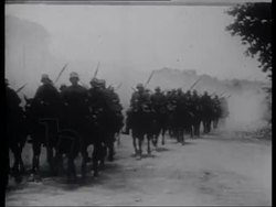 Mobilisation of German and French troops, WWI, 1914 Stock Footage