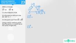 Proving Collinearity of Points Using Vector Methods Instructional Video