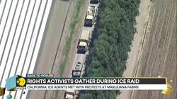 California standoff: Angry protesters hurl objects at ICE officials during raid Instructional Video