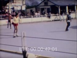 Roller Skating, 1970s Stock Footage