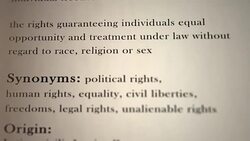 Civil Rights Definition Stock Footage