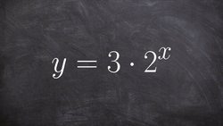 Learn how to graph an exponential function without any transformations Instructional Video