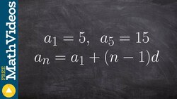 Given two terms find the rule of the arithmetic sequence Instructional Video