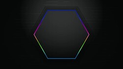 Motion colorful hexagon abstract background Stock Footage