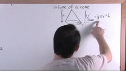 Cylinders, Cones and Spheres: Calculating the volume of a cone Instructional Video