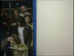 People Entering Britney Spears Concert in Chicago, Illinois Stock Footage