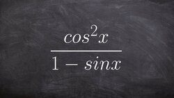 Multiplying by your conjugate to simplify a rational trigonometric expression Instructional Video