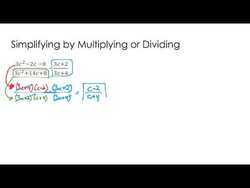 Simplify Rational Expressions (multiplying and dividing) Instructional Video