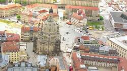 Historic Dresden: Drone Views of Germany's 'Florence on the Elbe' Stock Footage