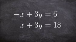 How Solve a System of Equations Using Elimination Instructional Video