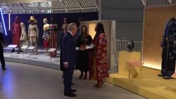 King Charles and Queen Consort make ‘symbolic’ visit to V&A exhibition of African fashion News Clip