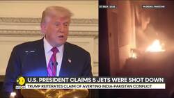 Trump Says He Thinks 5 Jets Were Shot Down In India-Pakistan Hostilities News Clip