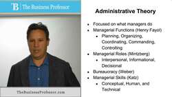 Administrative Theory Instructional Video