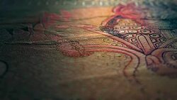 100 Swedish Kroner 2003 Reverse Close Up Macro Stock Footage