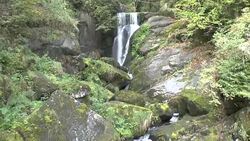 Triberger Wasserfälle im Schwarzwald Stock Footage