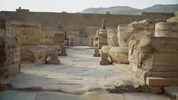 Temple of Medinet Habu. Egypt, Luxor. Stock Footage