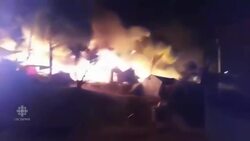 Fire sweeps through Greek refugee camp News Clip