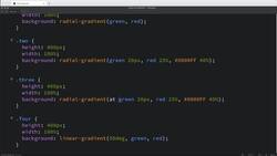 Modern Web Design with HTML5, CSS3, and JavaScript - Creating the Cascading Style Sheet (CSS) Radial Gradients Instructional Video