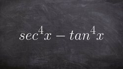 How to simplify a trigonometric expression using difference of two squares Instructional Video